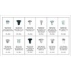 SWORDFISH 60530-350pc Screw Grommet/Nut Assortment for General Purpose