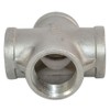 Megairon 1" NPT Female Thread 4 Way Coupling,Cross,Stainless Steel 304