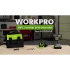 WORKPRO 20V Cordless Drill Driver Kits 3/8'' Keyless Chuck 2.0Ah