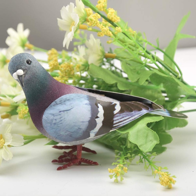 Artificial Simulated Foam Birds, Artificial Compression Foam Simulation Pigeon, Mini