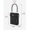 TSA Approved Luggage Lock with Hidden Tracker Compartment, 3 Digit