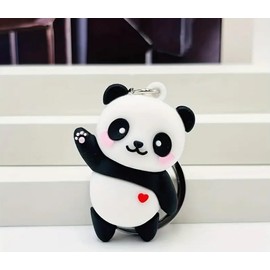 Panda Keychain Family Cute Cartoon Animal Colorful Bag Key Chain Keyring Ornament Bag Purse Charm Accessories duck