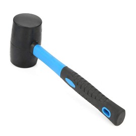 28 oz Rubber Mallet Hammer Double Side Soft and Hardness Blue Black Double Face Rubber Mallet Installing Tool