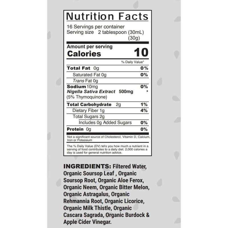 SUPER BLACK-SEED BITTER- Aids in Digestive health,Immune support, Brain function,