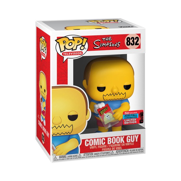 Funko Pop! Animation: The Simpsons - Comic Book Guy - Collectible Vinyl Figure - Gift Idea - Official Merchandise - Toys for Children and Adults - TV Fans - Figure for Collectors