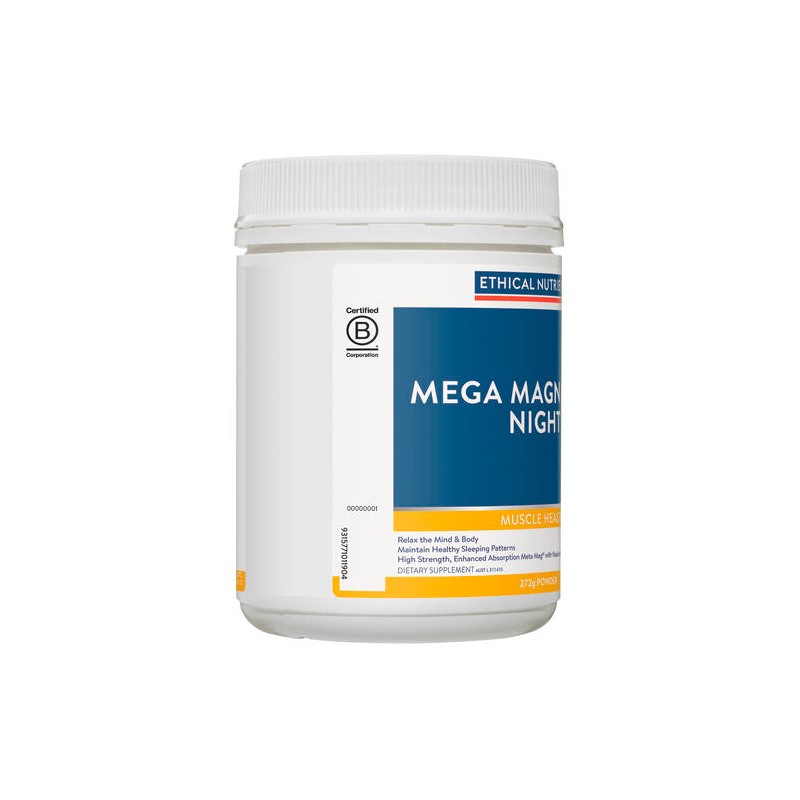 Ethical Nutrients Mega Magnesium Night Powder 272g