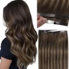 Loxxy Wide Hair Extensions Real Human Hair Tape In -