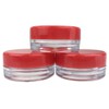Beauticom (2000 Pieces Jars + Lid) 3G/3ML Round Clear Jars