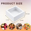 JOHOPACK 50pcs Cookie Boxes 6x6x2.5 Inch Bakery Boxes with window