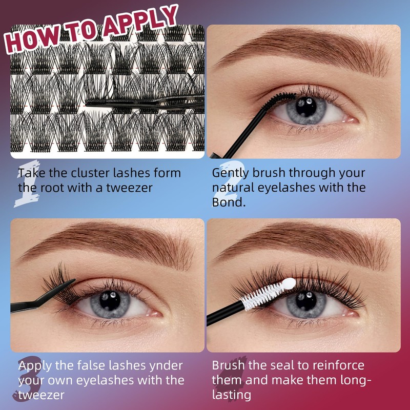 Mayhug Eyelash Extensions Set, Natural Lash Extension Set, 8-16 mm,