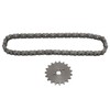 428 19T 17mm Sprocket with 428 60 Links Chain Steel
