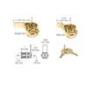 CRL Gold Plated Finish Cam Lock - Keyed Alike