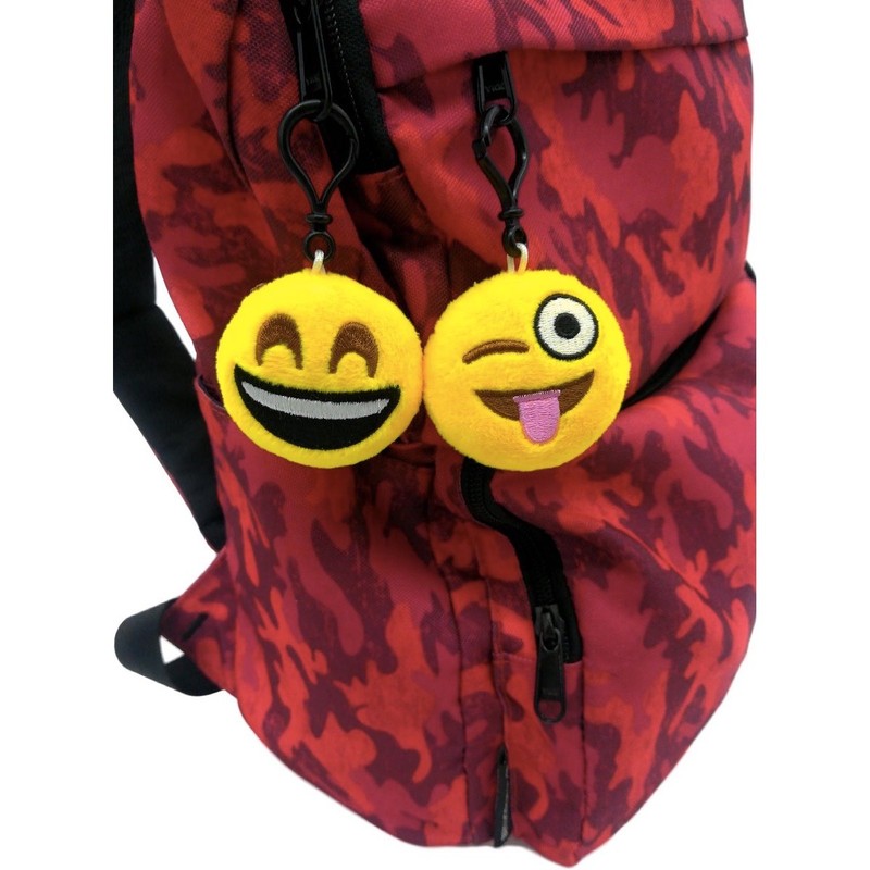 OHill 60 Pack Mini Plush Emoticon Keychain Mini Pillows Key