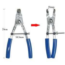 Socpuro Motorcycle Piston Plier, Compatible Inner Diameter: 0.6 - 1.6 inches (16.5 - 40 mm), Carbon Steel, Brake Piston Plier, Caliper Piston, Removal Tool, Brake Piston, Removal Plier, Brake