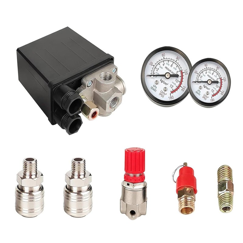 Pressure Regulator Air Compressor SCHolder, Pressure Regulator Compressar with Menometer,