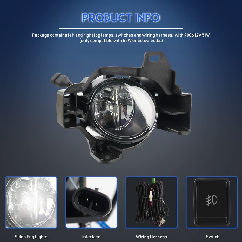 RP Remarkable Power, LED Fog Lights for 2010 2011 2012