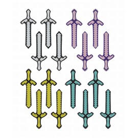 Mkork&fzsx Juguete de espada inflable, armas, espada para niños, recuerdos de fiesta (paquete de 16)