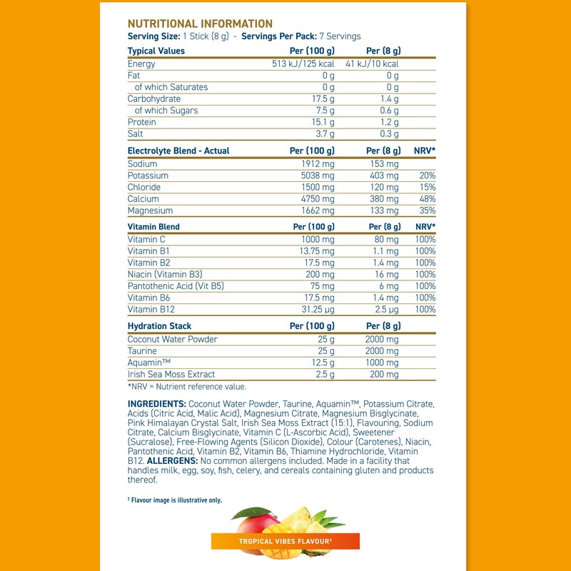 Applied Nutrition Hydration+ Sachets | Electrolyte Powder Mix | Rapid