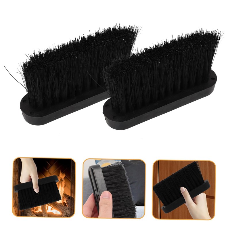 ULTECHNOVO 3sets Fireplace Brush Replacement Head Cleaning Accessories for Efficient