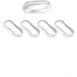 5 Pcs Transparent Toilet Seat Bumper Set, Silicone Strong Adhesive Toilet Seats Lid Bumpers, Toilet Seat Buffers Toilet Lid Rubber Pads for, Home, Hotel and Hospital Toilets, Adhesive Lid Buffers