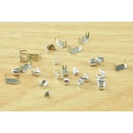 Pack of 1,200 #3 Zipper Stoppers (Bottom 400 Pieces + Top 800 Pieces) for Zip Sewing, Repair Zips, Silver (3#,888)