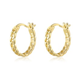 KISSPAT Hoop Earrings for Women, Hypoallergenic Hoop Earrings, Silver 925 Earrings, Gold for Women, Girls, Silver