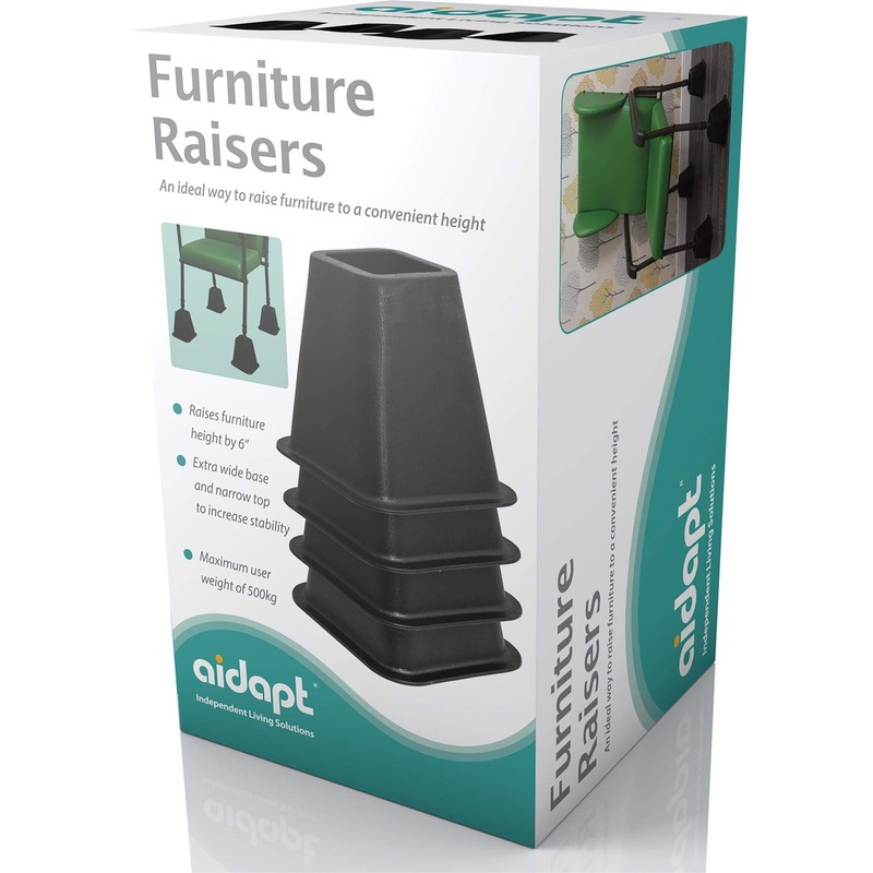Aidapt Bed, Chair and Furniture Robust Height Raisers (Risers) Increasing