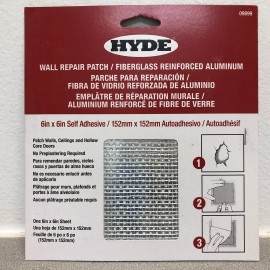 Hyde 09899 6 in. W X 6 in. L X 1/4 in. Drywall Repair Sheets