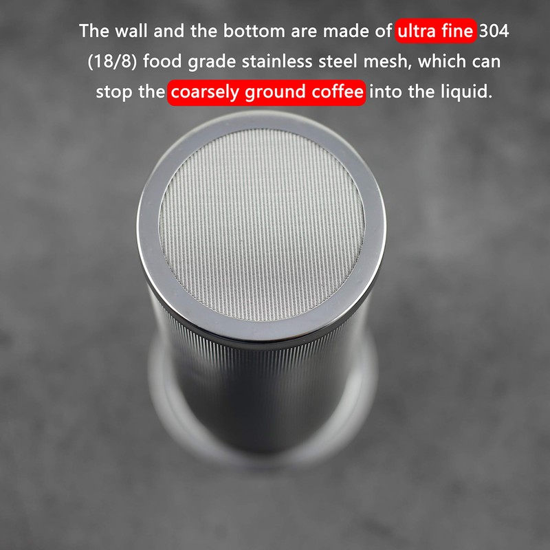 Cold Brew Coffee Filter for Wide Mouth Mason Jar, Food