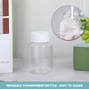 ReaJoys Plastic Juice Bottles with Lids 100ml, 12 Pcs Empty