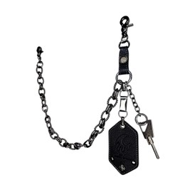 Milkwave Milk Wave Ebling Link Chain Keyring (Leather Tag Full Parts)