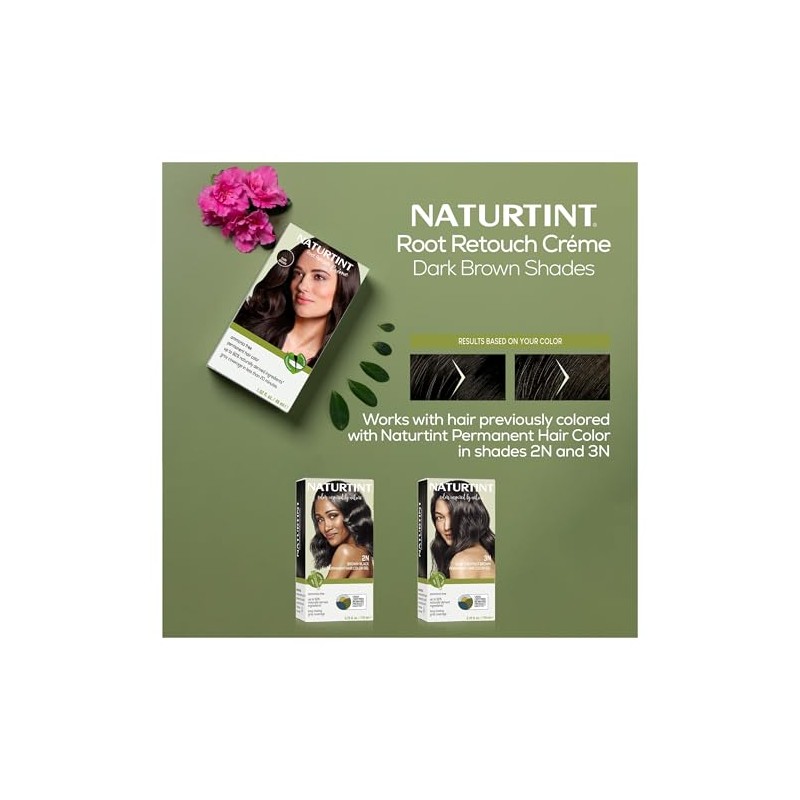 Tinte para cabello permanente sin amoníaco para retocar raíces Naturtint