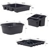 M1SS Midnight Greyish - 4 Piece Casa Plastic Kitchen Set