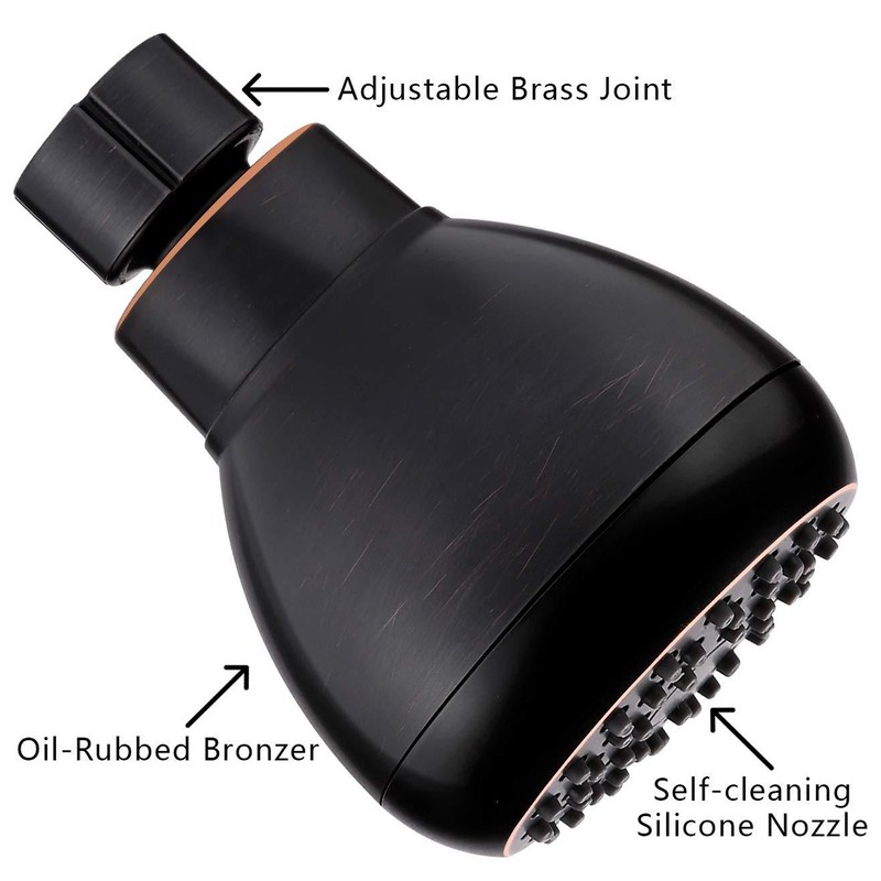 G1/2 Antique Shower Head Pressure Boosting Top Sprayer Shower Nozzle