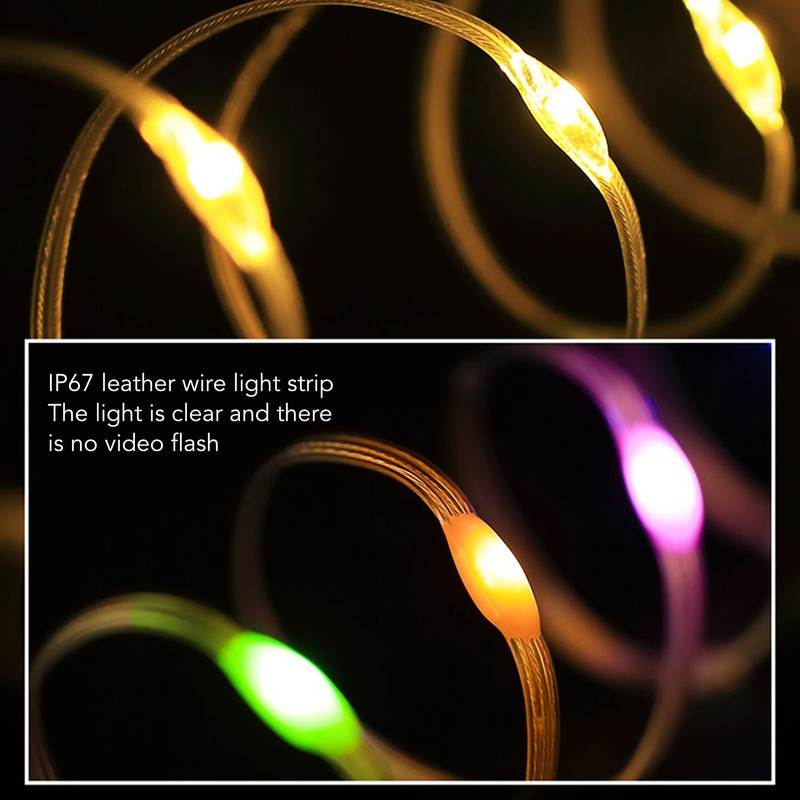 Camping String Lights USB Rechargeable Outdoor String Lights for Camping