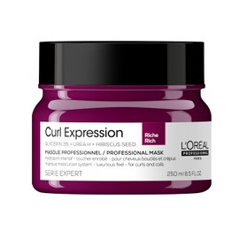 L'Oréal Professionnel Paris Curl Expression Mascarilla hidratante intensiva para rizos con Glicerina, Urea H y Semilla de Hibisco, 250ml