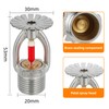 5pc Fire Sprinkler Head & Wrench, Pendent Type 155℉ (68°C)