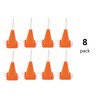 Fun Express Orange Construction Cone Plastic Cups with Straws -