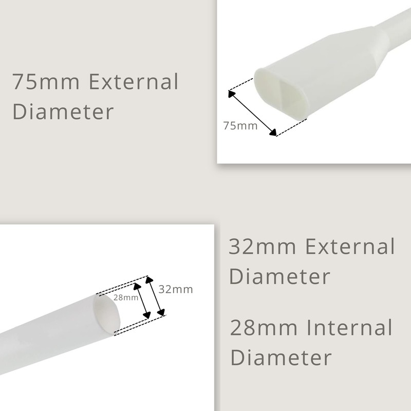 Universal 2 to 1 Drain Hose Connector, Dishwasher and Washing