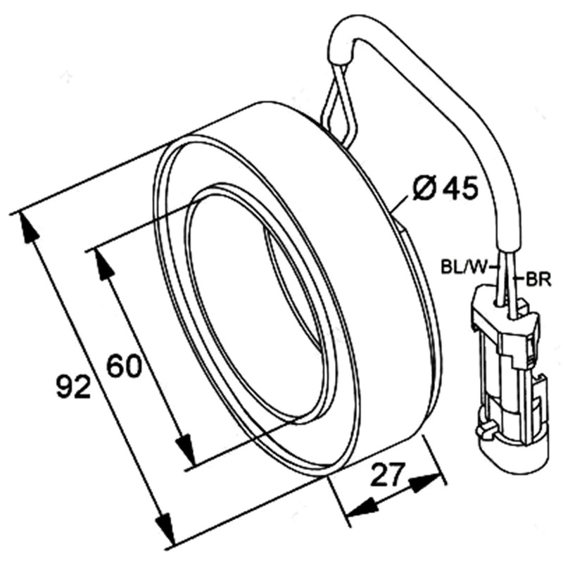 Magnetic Clutch Compressor Coil Air Conditioning Replaces 1854272 Fit for