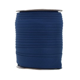 Mandala Crafts Double Fold Bias Tape for Sewing - 55 Yds Navy Blue Bias Tape Double Fold 1 Inch Hem Quilt Binding Navy Blue Seam Binding Tape - Fabric Piping Bias Binding Tape