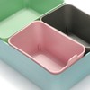 com-four® Set of 4 Storage Boxes, Cupboard Organiser in Different