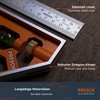 Presch Combination Square 150mm Metric – Accurate Universal Adjustable Carpenter