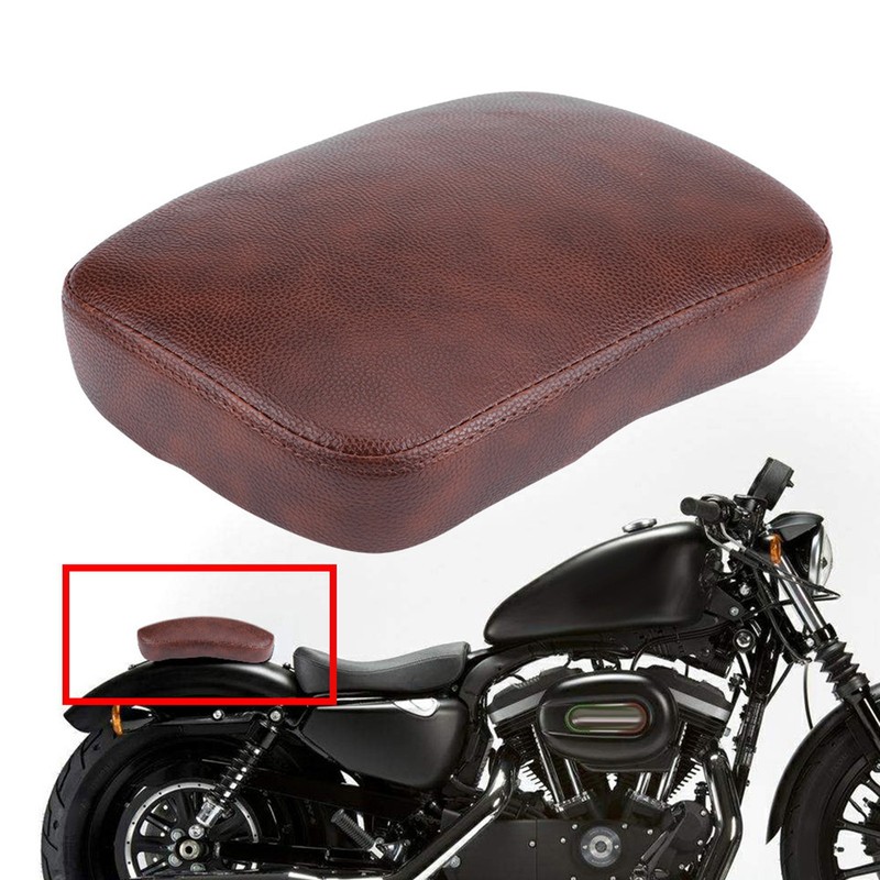 Motorcycle Brown 8 Suction Cup Rear Pillion Passenger Seat for
