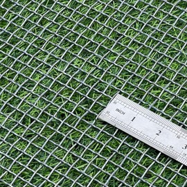 FengYoo 16 Gauge Strong Galvanized Woven Mesh 40"X24" 1/3" Mesh(About 0.32")|Delivered Flat|Poultry Cage Netting -Anti-Rodent Steel Mesh Crimped Mesh Snake Fence Chicken Wire Fencing-Corrugated Wire