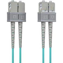 10Gtek OM3 Multimode Duplex SC/SC 10Gb/Gigabit Fiber Optic Cable 50/125μm 1m