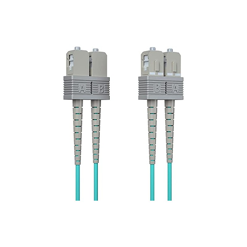 10Gtek OM3 Multimode Duplex SC/SC 10Gb/Gigabit Fiber Optic Cable 50/125μm