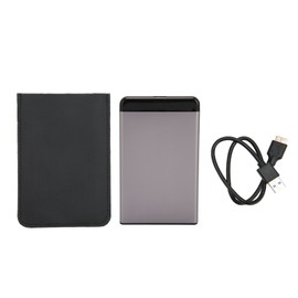 External Hard Drive 2.5 Inch USB3.0 5Gbps Transmission Plug and Play Ultrathin Mobile Hard Disk for Computer TV Phone Grey 160GB
