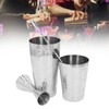 Boston Cocktail Shaker Set Multifunctional 304 Stainless Steel Vintage Print