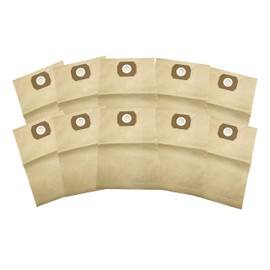 Sun Joe SWD-5GB-10PK 5-Gallon Vacuum Tank Universal Replacement Paper Filter Bag for Wet/Dry Shop Vac and Other Brands, 10 Pack